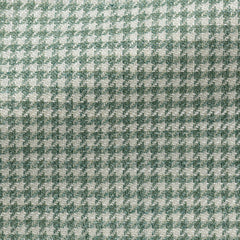 Possen-Collection-Light-Green-Ivory-Wool-Silk-Linen-HoundstoothCM PC13 255gr Fabric