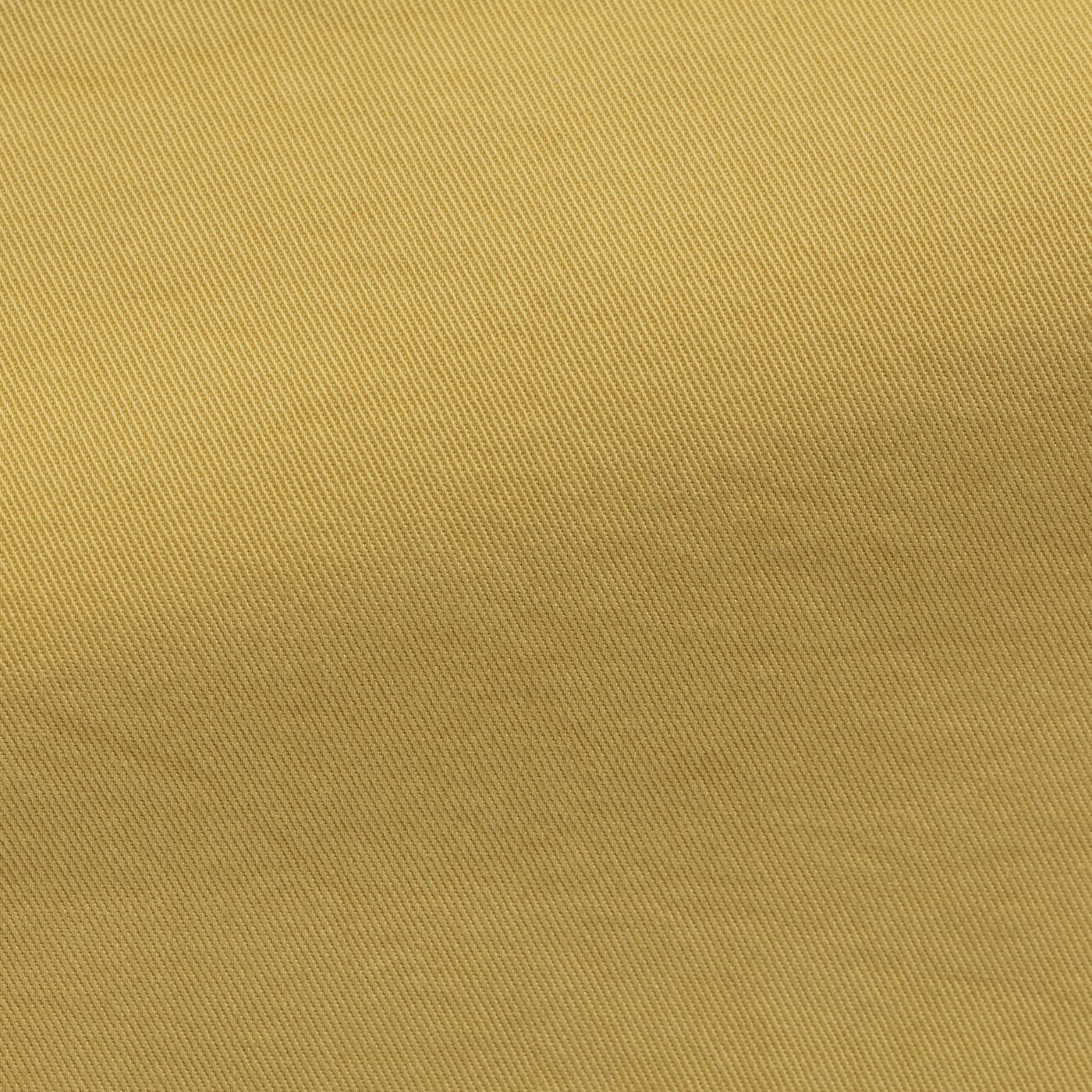 Cotton Mustard Yellow Garment Dyed Stretch Fine Twill