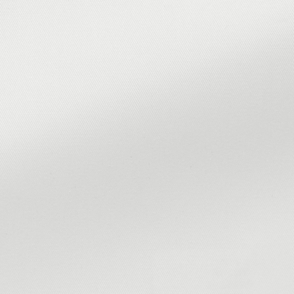 Larusmiani White Cotton Stretch Fine Gabardine