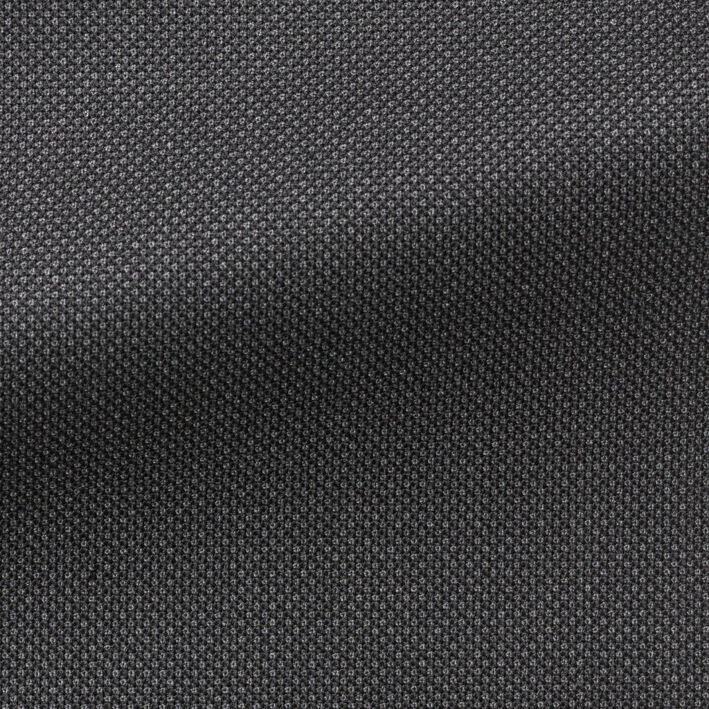 Barberis Canonico 365 Doppio Ritorto S130 Merino Wool Dark Grey Birdseye