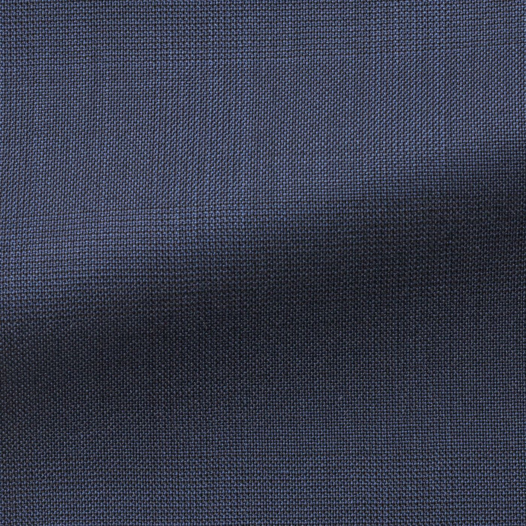 Barberis Canonico 365 Doppio Ritorto S130 Merino Wool Napolitan Blue Fine Glencheck
