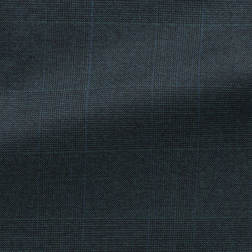 dark-peacock-blue-s130-wool-with-fine-glencheck-BB275gr Fabric