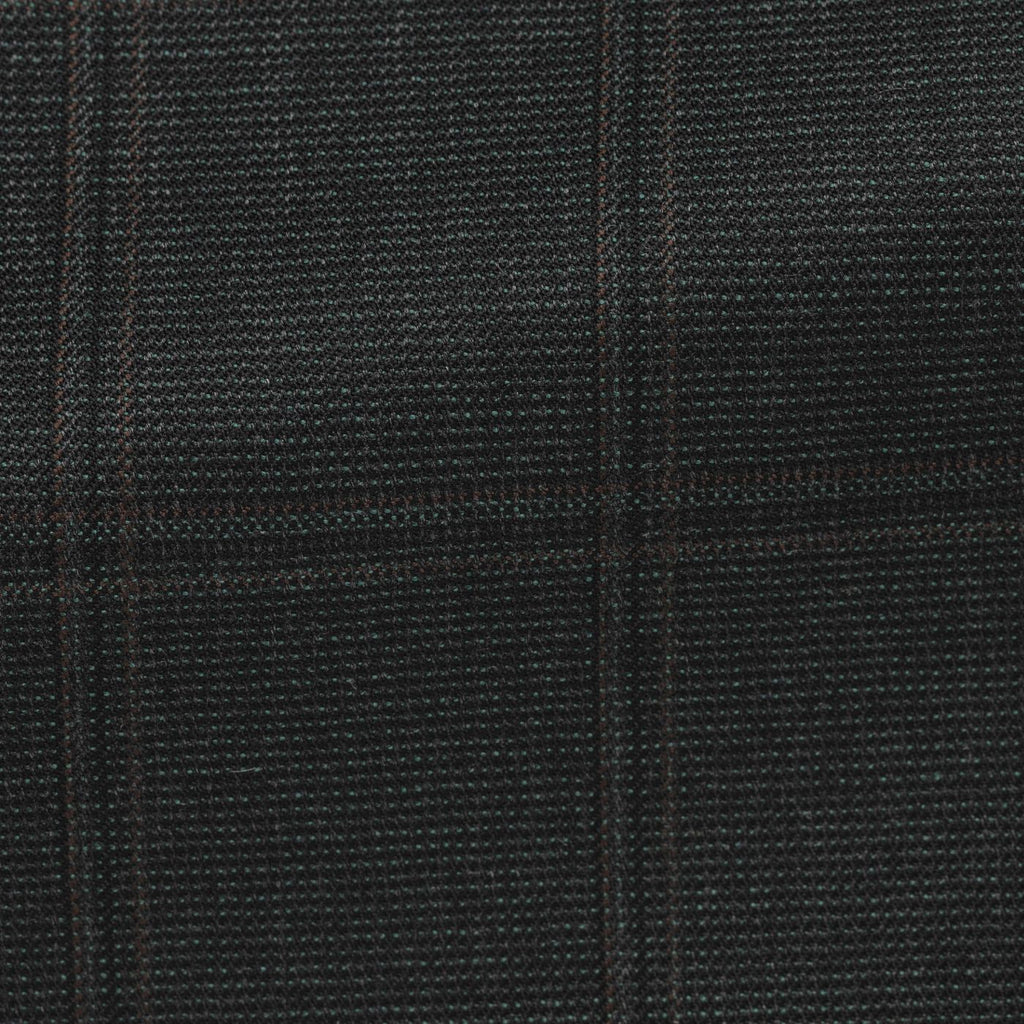 VBC-bottle-green-s130-wool-with-brown-multi-windowpaneCM BB275gr Fabric