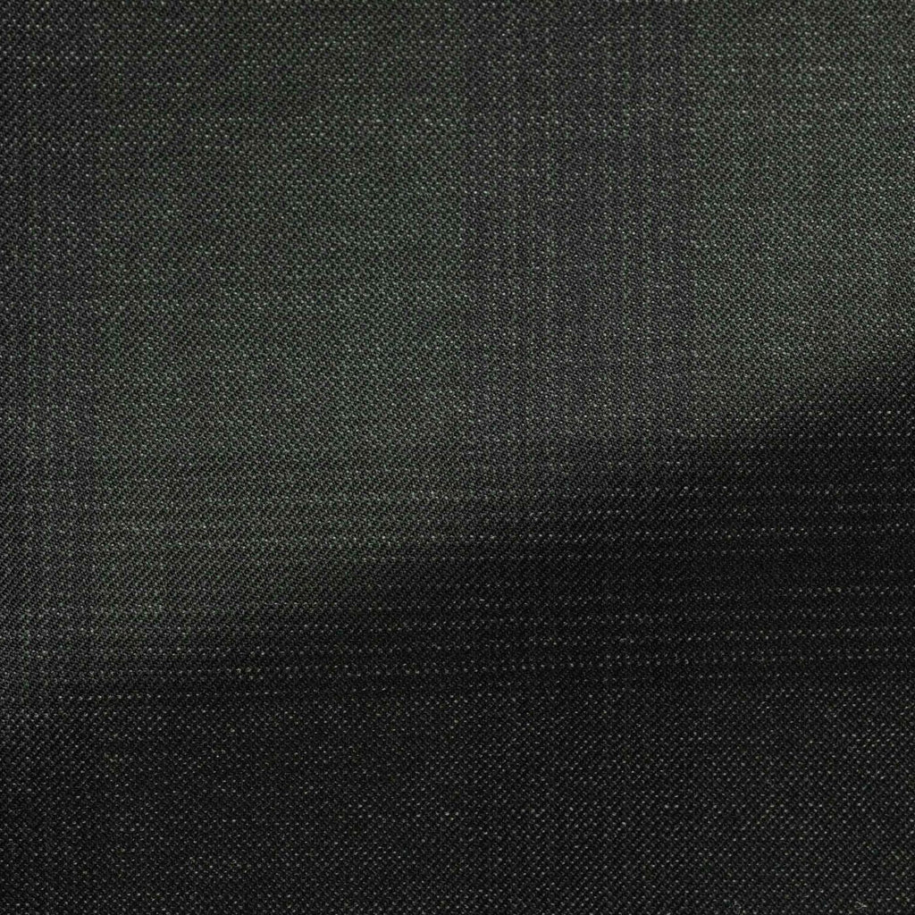 Possen-Collection-forest-green-s130-mouliné-wool-twill-with-black-checkCM BB 275gr Fabric