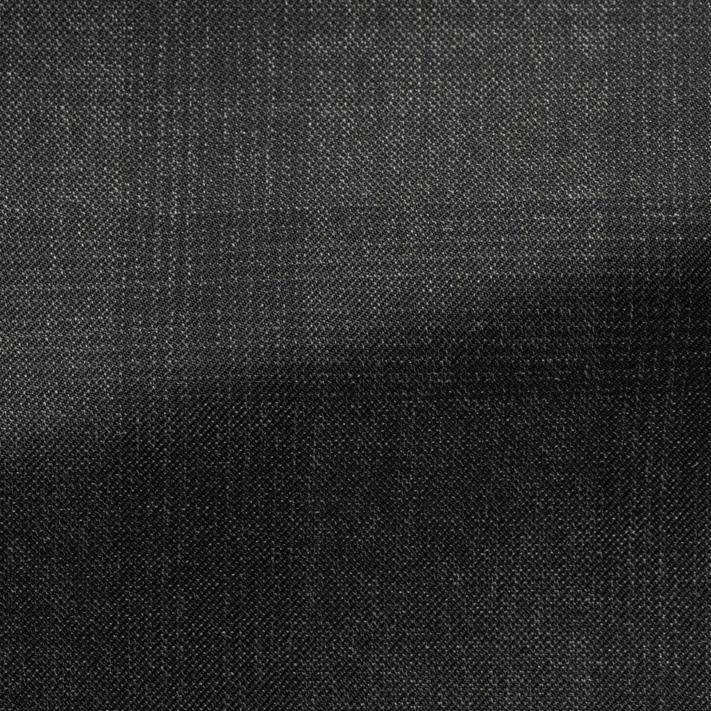 Possen-Collection-charcoal-s130-mouliné-wool-twill-with-black-checkCM BB 275gr Fabric