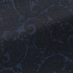 Zignone midnight blue navy s100 wool with paisley jacquard Inspiration