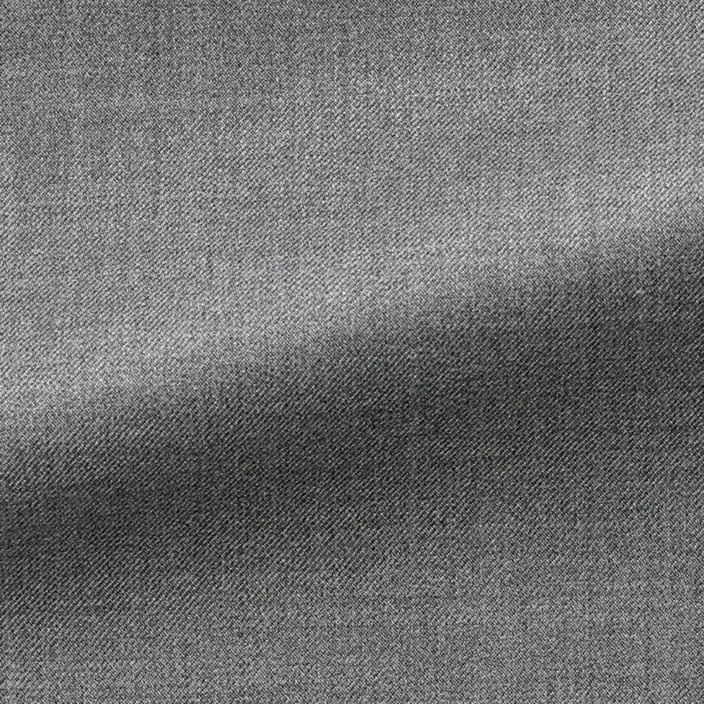 Barberis Canonico 'Revenge Collection' S150 Mid Grey Doppio Ritorto Merino Wool Double Twisted Twill
