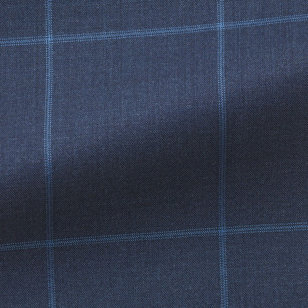 mid-blue-dark-blue-tropical-with-light-blue-windowpane-D200gr Fabric