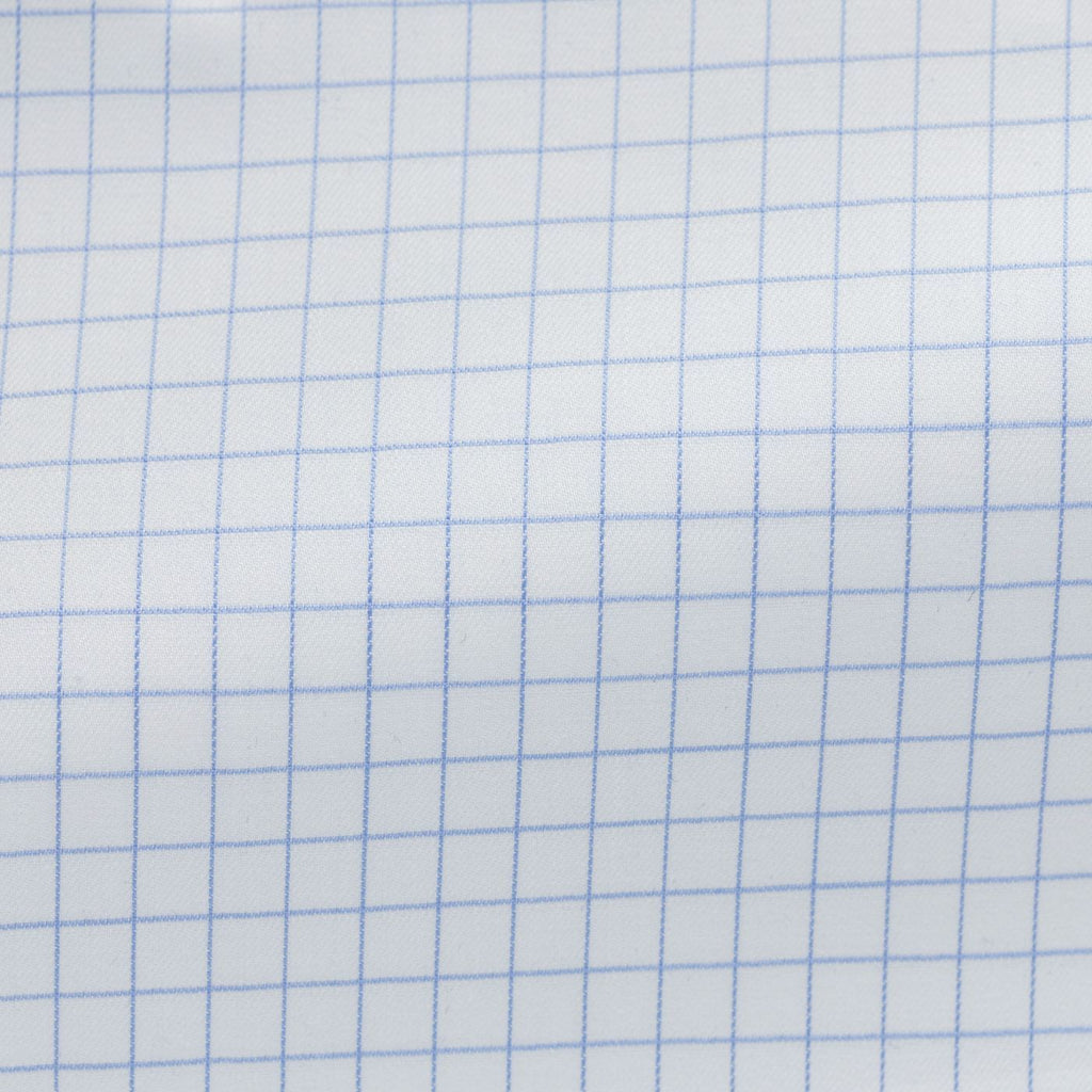 white-cotton-with-blue-checkPL PC05160gr Fabric