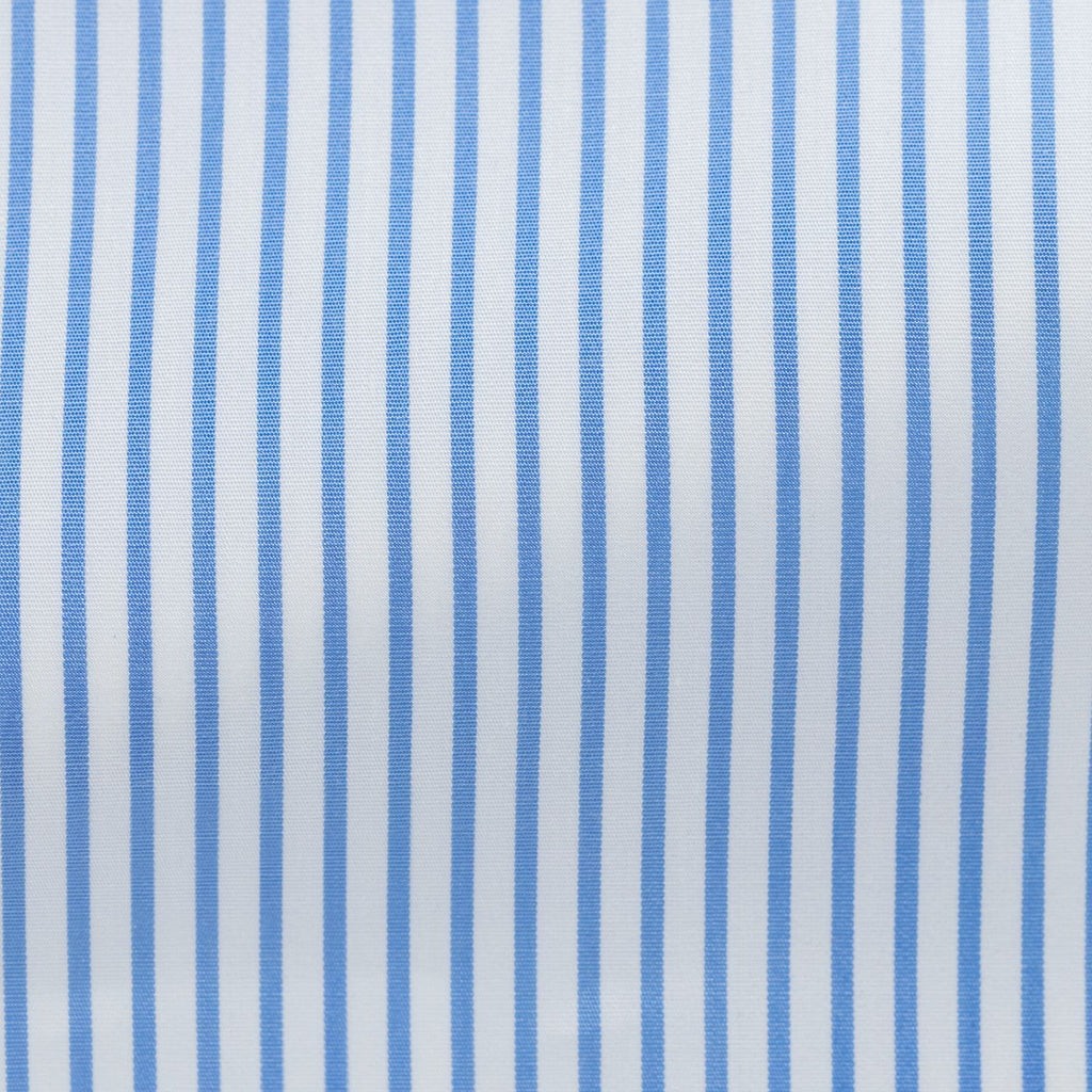 white-cotton-poplin-with-light-blue-stripePL PC05165gr Fabric