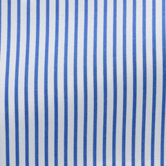 white-cotton-poplin-with-blue-stripePL PC05165gr Fabric