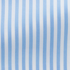 white-cotton-poplin-with-light-blue-bengal-stripePL PC05150gr Fabric