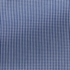 white-cotton-poplin-with-navy-blue-Gingham-checkPL PC05155gr Fabric