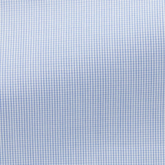 white-cotton-poplin-with-blue-micro-checkPL PC05150gr Fabric