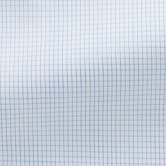 white-cotton-lyocell-with-light-blue-micro-checkPL PC07185gr Fabric