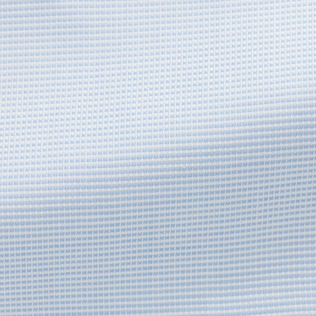 white-cotton-lyocell-royal-Oxford-with-light-blue-micro-checkPL PC07190gr Fabric