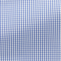 white-cotton-poplin-with-midnight-blue-checkPL PC09145gr Fabric