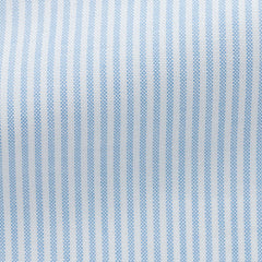 white-cotton-Oxford-with-light-blue-stripePL PC07220gr Fabric