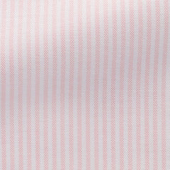 white-cotton-Oxford-with-light-pink-stripePL PC07220gr Fabric