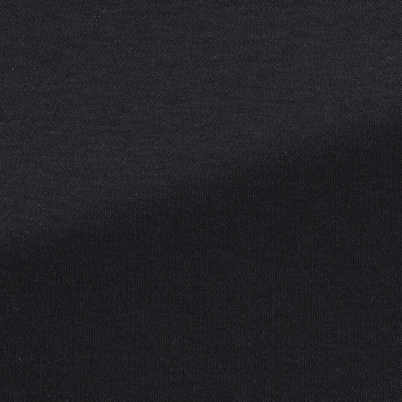 Black Cotton Interlock Knit