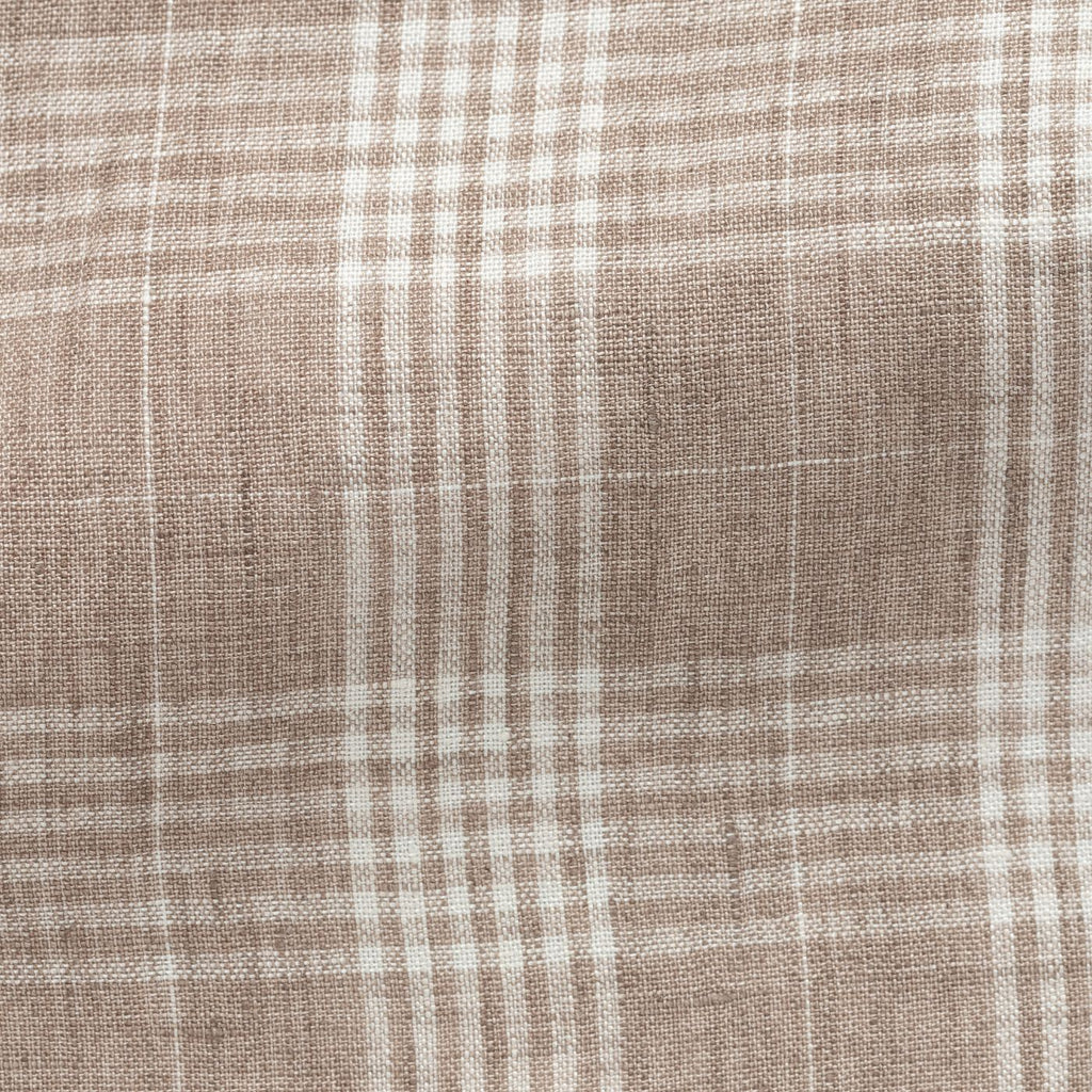 tan-linen-with-off-white-checkPL PC07170gr Fabric