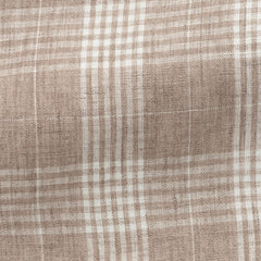 tan-linen-with-off-white-checkPL PC07170gr Fabric