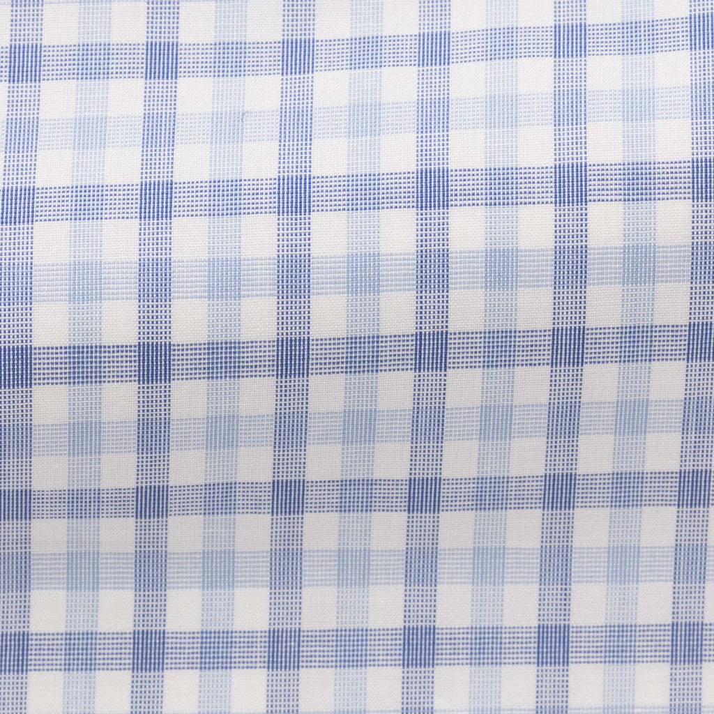 white-cotton-fil-à-fil-with-mixed-blue-tattersall-checkPC09 Fabric
