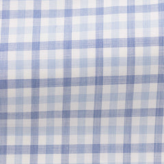 white-cotton-fil-à-fil-with-mixed-blue-tattersall-checkPC09 Fabric