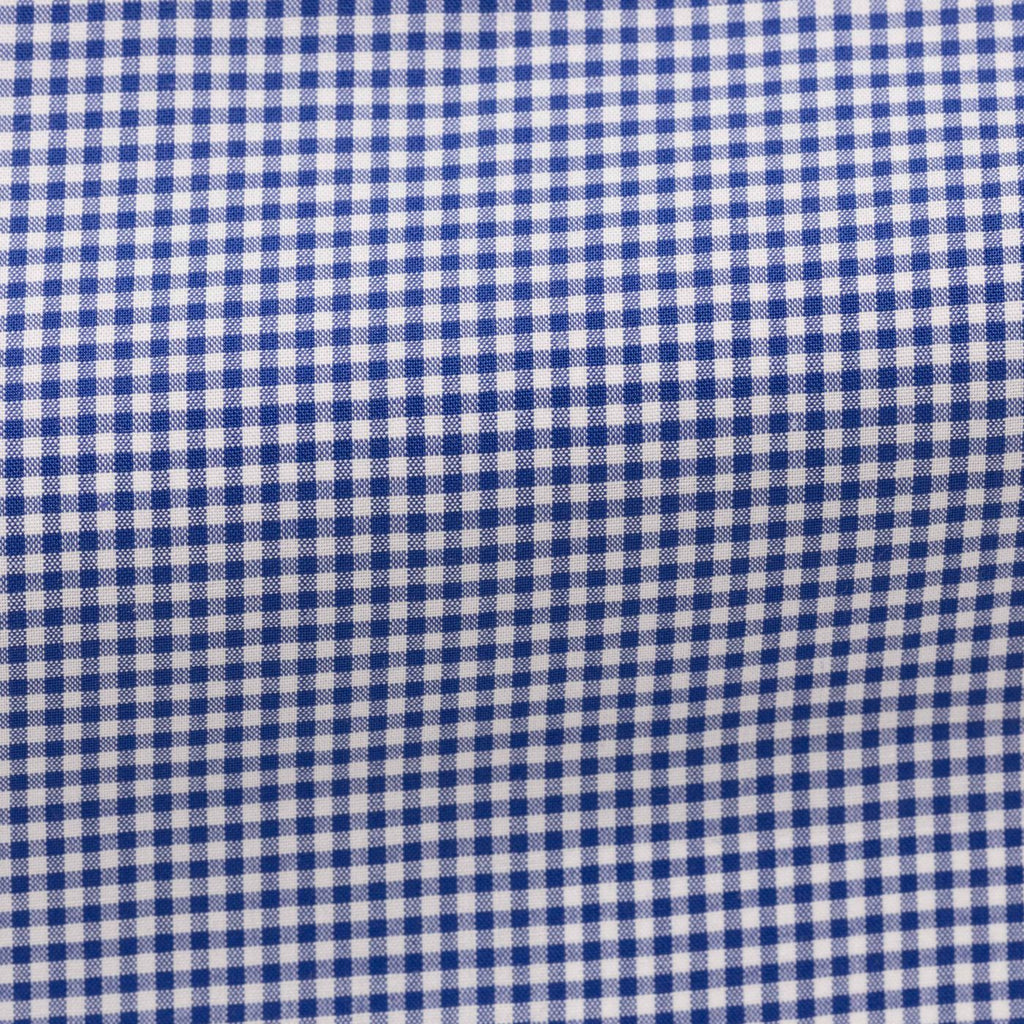 white-cotton-with-dark-blue-gingham-checkPC07 Fabric