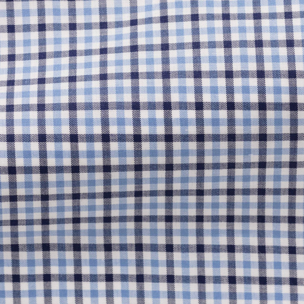 white-cotton-with-mixed-blue-tattersall-checkPC07 Fabric