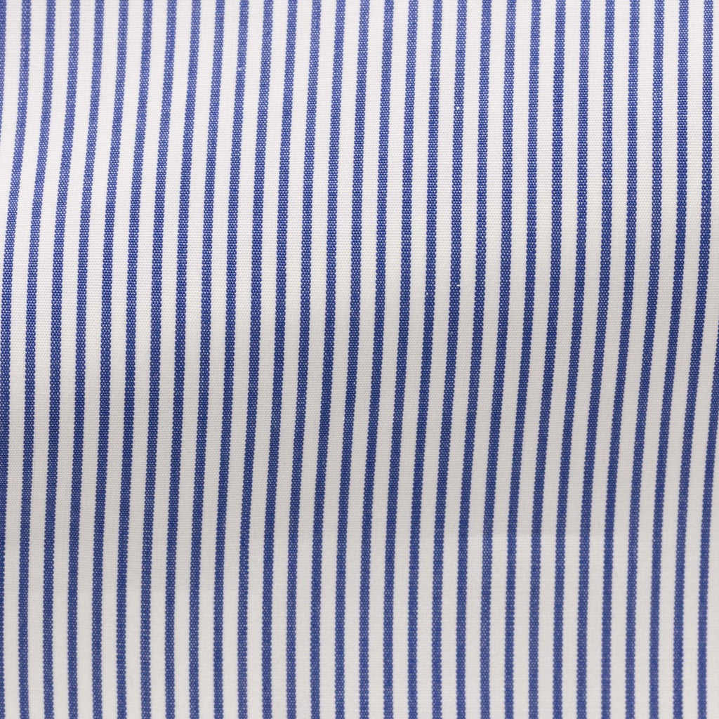 white-cotton-poplin-with-blue-candy-stripePC11 Fabric