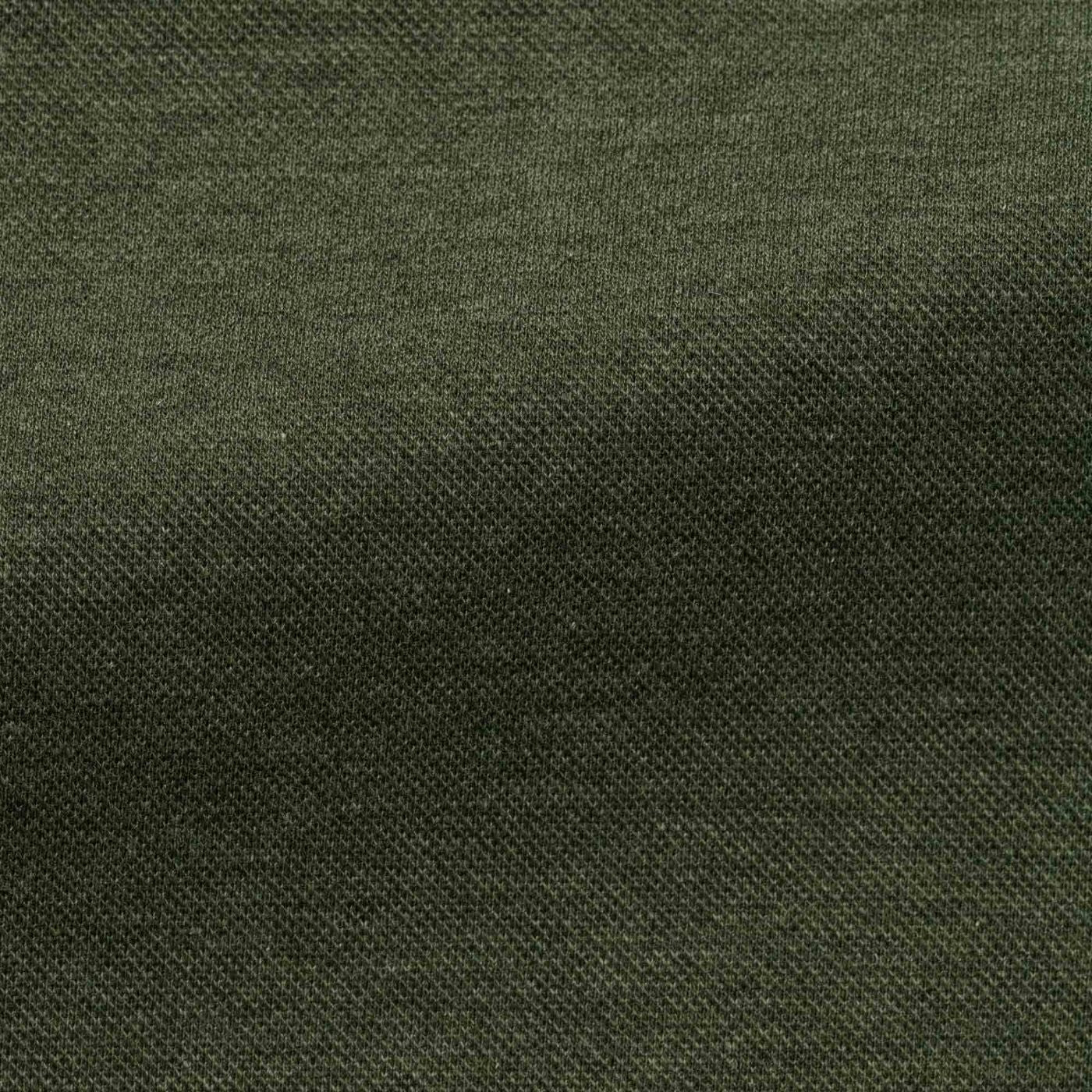 Pewter Green Mélange Cotton Piqué Knit