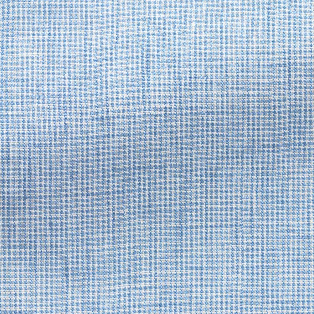 azure-blue-linen-houndstoothPC07 Fabric