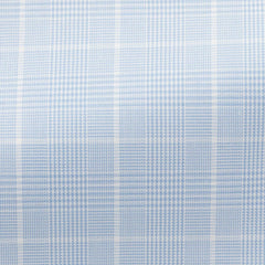 white-cotton-fine-twill-with-sky-blue-glencheckPC09200gr Fabric