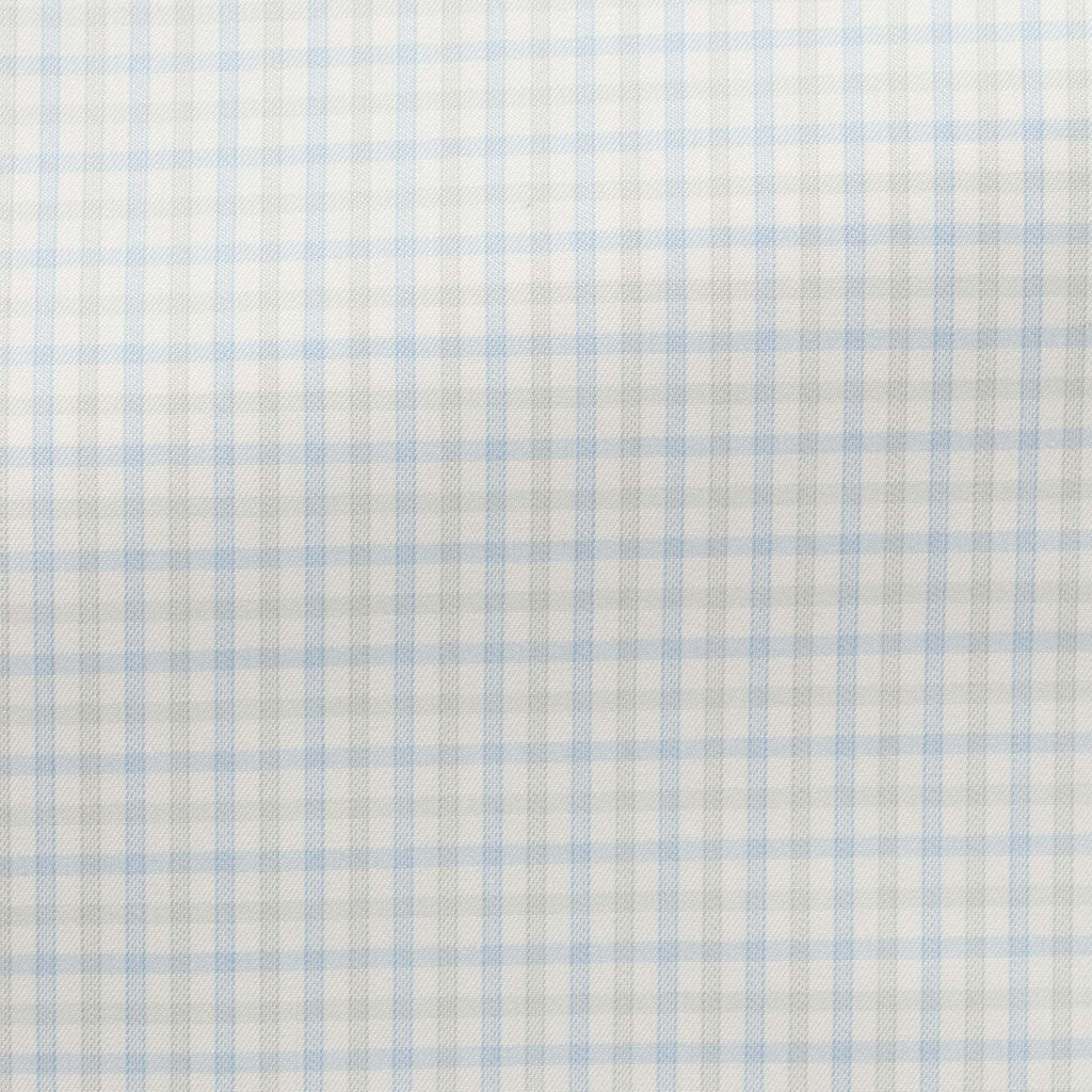 white-cotton-with-light-blue-light-green-tattersall-checkPC09 Fabric