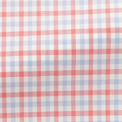 white-cotton-fil-à-fil-with-blue-red-tattersall-checkPC09 Fabric