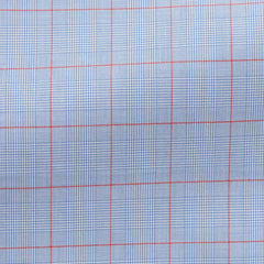 white-cotton-poplin-with-blue-red-prince-of-wales-checkPC09 Fabric
