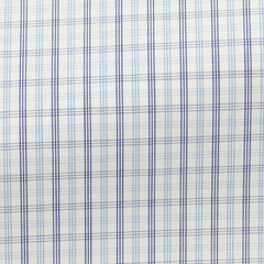 white-cotton-poplin-with-mixed-blue-checkPC15 Fabric