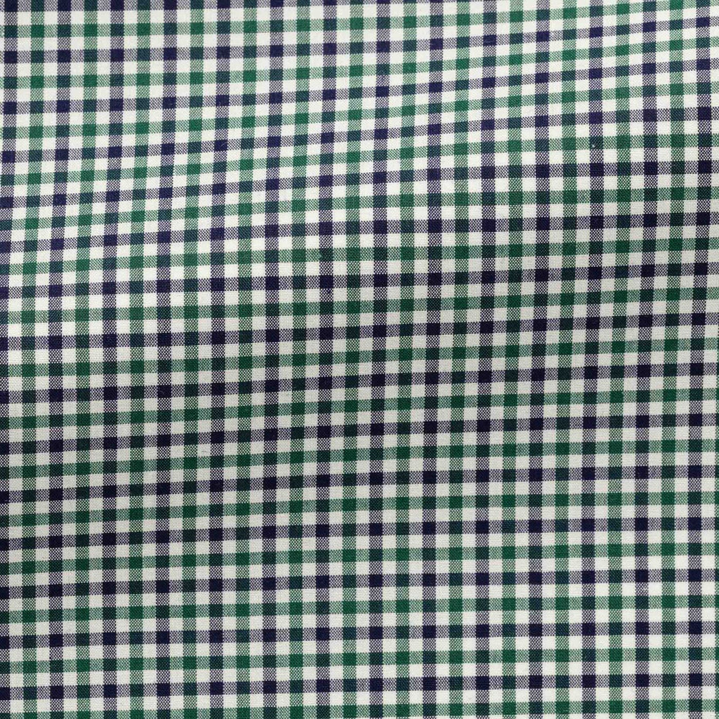 white-cotton-poplin-with-navy-green-tattersall-checkPC07 Fabric