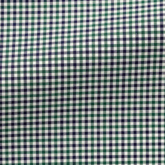 white-cotton-poplin-with-navy-green-tattersall-checkPC07 Fabric