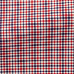 white-cotton-poplin-with-navy-red-tattersall-checkPC07 Fabric