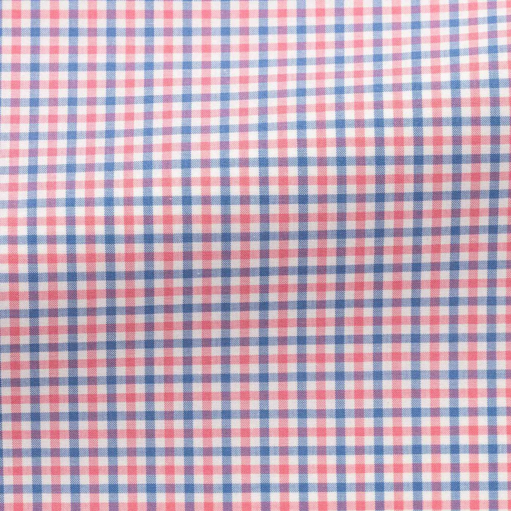 white-cotton-poplin-with-blue-pink-tattersall-checkPC07 Fabric