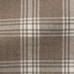 Light-Brown-Cotton-Flannel-With-Off-White-CheckPC07210gr Fabric