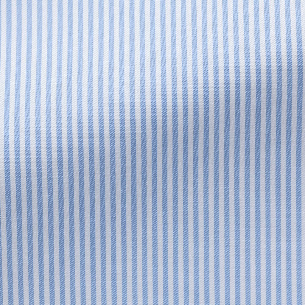 White-Cotton-Fine-Twill-With-Light-Blue-StripePC09160gr Fabric