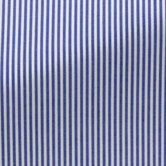 White-Cotton-Fine-Twill-With-Navy-Blue-StripePC09160gr Fabric