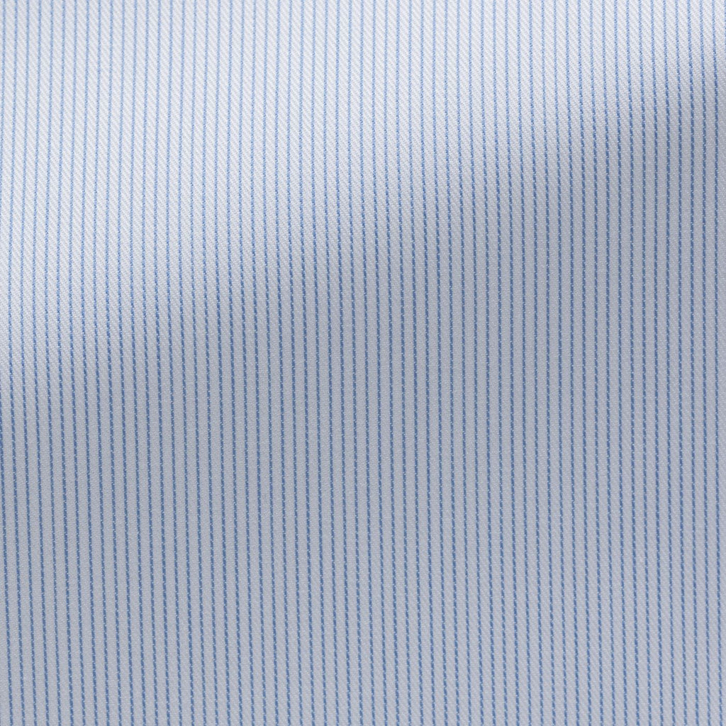 White-Cotton-Fine-Twill-With-Light-Blue-Micro-StripePC09200gr Fabric