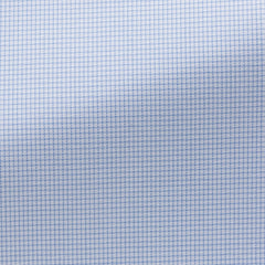 White-Cotton-Fine-Twill-With-Light-Blue-Micro-CheckPC09200gr Fabric