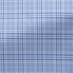 Light-Blue-Cotton-Fine-Twill-With-Cornflower-Blue-CheckPC09200gr Fabric