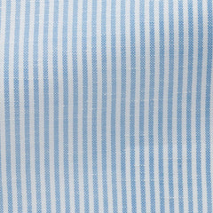 white-thin-cotton-linen-with-light-blue-stripePL PC07180gr Fabric