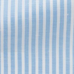 white-cotton-linen-with-light-blue-stripePL PC07180gr Fabric